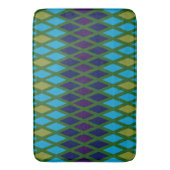 Peacock Diamond Badematte (Vorderseite Vertikal)