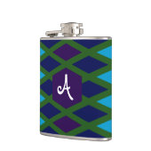 Peacock Diamond Monogram Flachmann (Links)