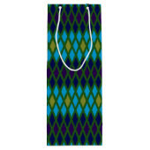 Peacock Diamond Monogram Geschenktüte Für Weinflaschen (Rückseite)