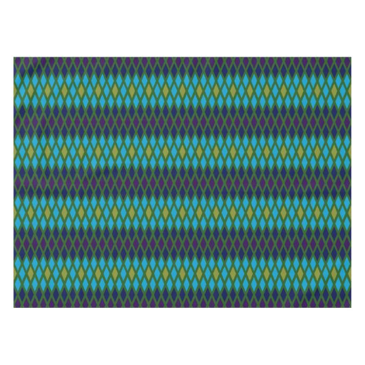Peacock Diamond Tischdecke (Vorderseite (Horizontal))