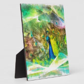 Peacock-Digitalmalerei Fotoplatte (Seite)