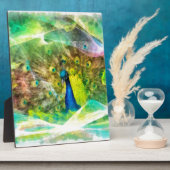 Peacock-Digitalmalerei Fotoplatte (Seite)