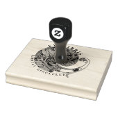 Peacock Dragon Vintage Mythische Holzkunst Briefma Gummistempel (Stempel)