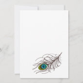 PEACOCK-Einladung - Hochzeit, Geburtstag & mehr Einladung (Rückseite)