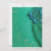 Peacock Elegance enthüllt Einladung (Rückseite)