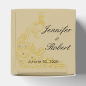 Peacock Elegante mit einem Art-Deco-Flair Gefallen Geschenkschachtel (Oben)