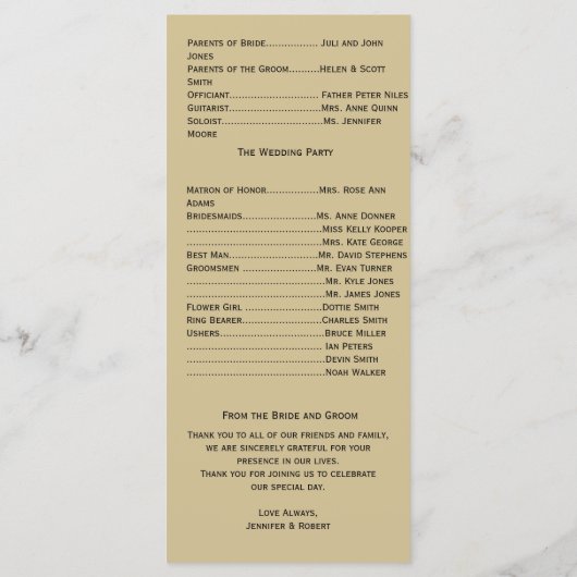 Peacock Elegante mit einem Art-Déco-Flair-Programm Programm (Rückseite)