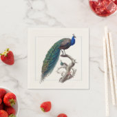 Peacock Elegantes Naturgeschichtspapier Napkins Serviette (Beispiel)