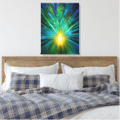  Peacock Energy Frequency Abstract for the Premium Leinwanddruck (Insitu (Schlafzimmer))