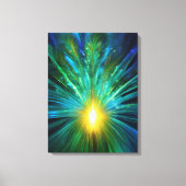  Peacock Energy Frequency Abstract for the Premium Leinwanddruck (Vorderseite)