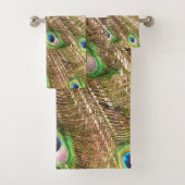 PEACOCK EXTRAVAGANT FEATHERS #2 BADHANDTUCH SET (Insitu)