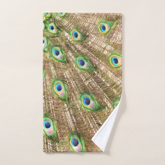 PEACOCK EXTRAVAGANT FEATHERS #2 BADHANDTUCH SET (Handtuch)