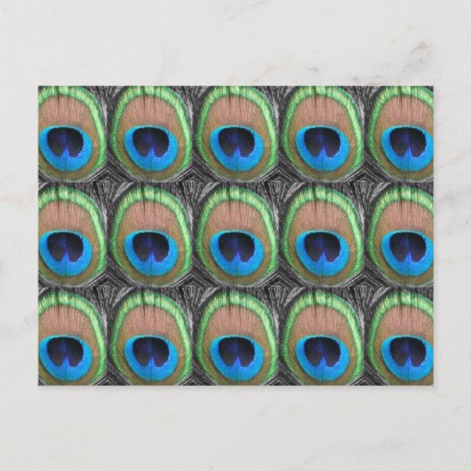 Peacock Eyes Postkarte (Vorderseite)
