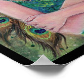 Peacock Fairy Fantasy Art Poster von Renee (Ecke)