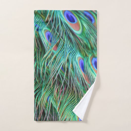 PEACOCK FANCIFUL FEATHERS BADHANDTUCH SET (Handtuch)