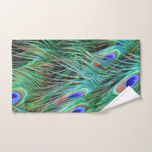 PEACOCK FANCIFUL FEATHERS BADHANDTUCH SET (Handtuch)