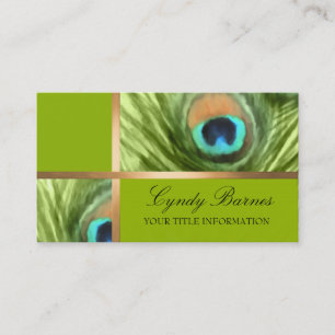 Peacock Fantasy Business Card Set 1101 Visitenkarte