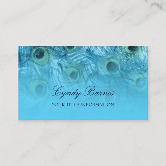 Peacock Fantasy Business Card Set 1112 Visitenkarte (Vorderseite)