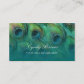 Peacock Fantasy Business Card Set 1114 Visitenkarte (Vorderseite)