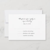 Peacock Fantasy UAWG RSVP Karte (Rückseite)