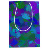 Peacock-Farbabstürze Mittlere Geschenktüte (Vorderseite)