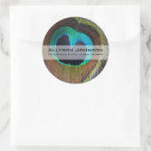 Peacock Feather Address Stickers (Tasche)