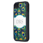 Peacock Feather Animal Print Case-Mate iPhone Hülle (Rückseite Links)