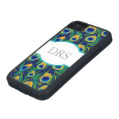 Peacock Feather Animal Print Case-Mate iPhone Hülle (unten)