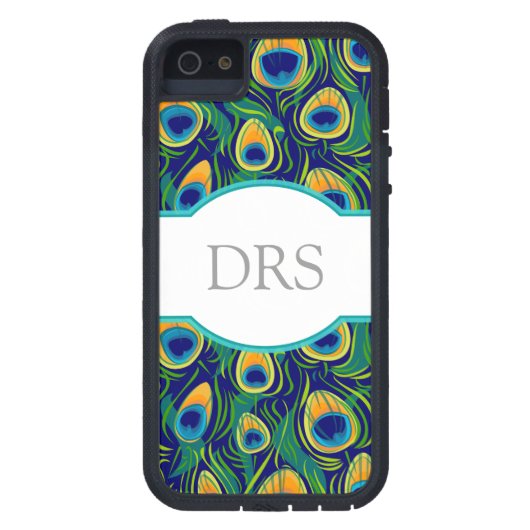 Peacock Feather Animal Print Case-Mate iPhone Hülle (Rückseite)