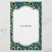 Peacock Feather Animal Print Flyer (Hinten)