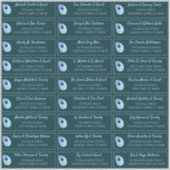 Peacock Feather Aquamarin Modern Wedding Guest Add Aufkleber (Vorderseite)