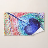 Peacock Feather Art Badezimmer Handtuch Set (Handtuch)