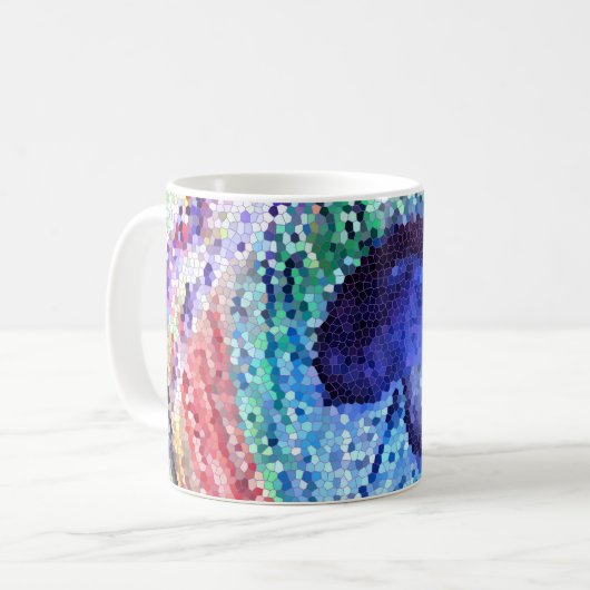 Peacock Feather Art Classic Tasse (Vorderseite Links)