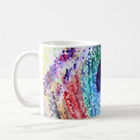 Peacock Feather Art Classic Tasse (Links)