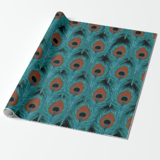 Peacock Feather Art Peacocks Kunstwerk Geschenkpapier