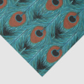 Peacock Feather Art Peacocks Kunstwerk Seidenpapier (Detail)