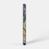 Peacock Feather auf Türkis Samsung Galaxy Hülle (Rechte Seite)