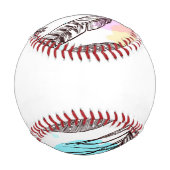 Peacock Feather Baseball (Rückseite)