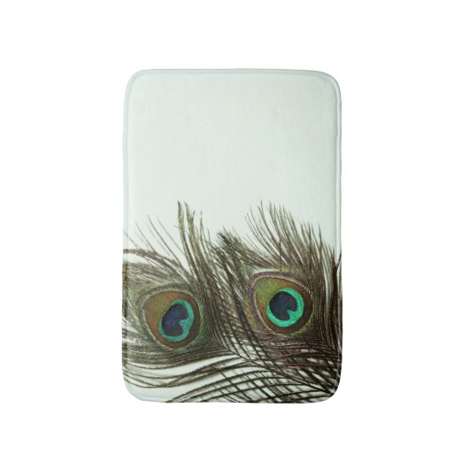 Peacock Feather Bath Mat Badematte (Vorderseite Vertikal)