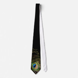 Peacock Feather Black Krawatte