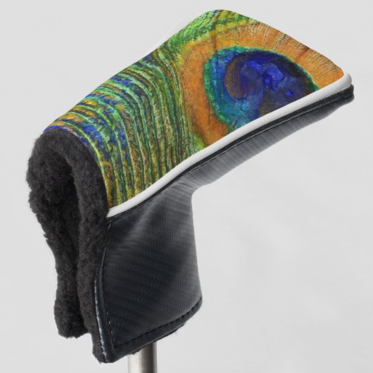 Peacock Feather Bold Art Golf Headcover (3/4 Vorderseite)