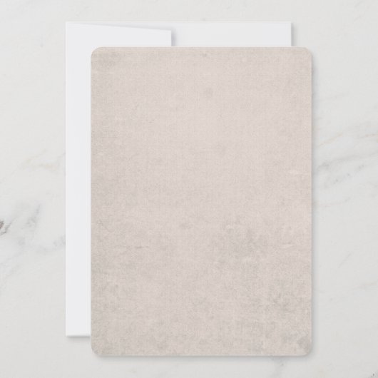 Peacock Feather Border Wedding Einladung (Rückseite)