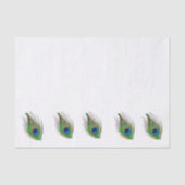 Peacock feather bordered tissue paper seidenpapier (Vorderseite)