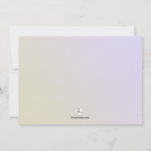 Peacock Feather Bridal Dusche Einladung (Rückseite)