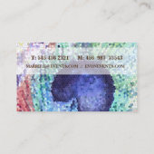 Peacock Feather Busines Card Visitenkarte (Rückseite)