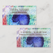 Peacock Feather Busines Card Visitenkarte (Vorne/Hinten)