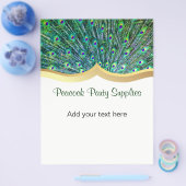 Peacock Feather Business Flyer (Einzeln)