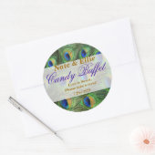 Peacock Feather Candy Buffet Sticker (Umschlag)