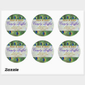 Peacock Feather Candy Buffet Sticker (Blatt)