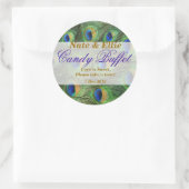 Peacock Feather Candy Buffet Sticker (Tasche)
